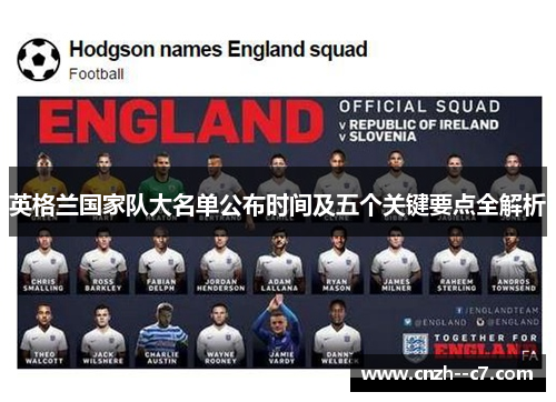 英格兰国家队大名单公布时间及五个关键要点全解析 英格兰国家队大名单公布时间及五个关键要点全解析